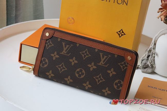 LV ZIPPY WALLET TRUNK BROWN M80558 SIZE 19.5 x 10 x 2 CM - 1