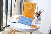 LV ZIPPY WALLET BLUE M80402 SIZE 19.5 x 10.5 x 2.5 CM - 5