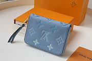 LV ZIPPY COIN PURSE BLUE M80408 SIZE 11 x 8.5 x 2 CM - 3