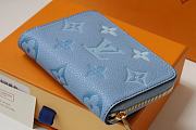 LV ZIPPY COIN PURSE BLUE M80408 SIZE 11 x 8.5 x 2 CM - 2