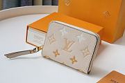 LV ZIPPY COIN PURSE VANILLA YELLOW M80408 SIZE 11 x 8.5 x 2 CM - 1