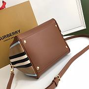 BURBERRY VINTAGE CHECK CUBE BAG BROWN 8019359 SIZE 34 x 19 x 21 cm - 5