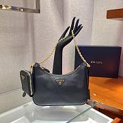 PRADA RE-EDITION 2005 SAFFIANO BLACK 1BH204 SIZE 23 x 17 x 6.5 CM - 2