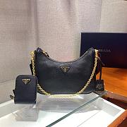 PRADA RE-EDITION 2005 SAFFIANO BLACK 1BH204 SIZE 23 x 17 x 6.5 CM - 4