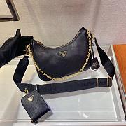 PRADA RE-EDITION 2005 SAFFIANO BLACK 1BH204 SIZE 23 x 17 x 6.5 CM - 5