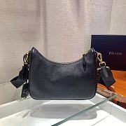 PRADA RE-EDITION 2005 SAFFIANO BLACK 1BH204 SIZE 23 x 17 x 6.5 CM - 6
