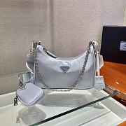 PRADA RE-EDITION 2005 SAFFIANO LIGHT BLUE 1BH204 SIZE 23 x 17 x 6.5 CM - 1