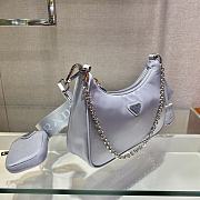 PRADA RE-EDITION 2005 SAFFIANO LIGHT BLUE 1BH204 SIZE 23 x 17 x 6.5 CM - 5