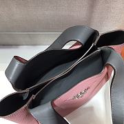 PRADA DYNAMIQUE LEATHER HANDBAG PINK 1BG335 SIZE 25 x 21.5 x 14 CM - 2