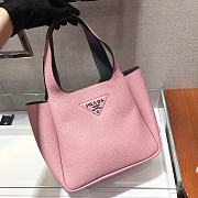 PRADA DYNAMIQUE LEATHER HANDBAG PINK 1BG335 SIZE 25 x 21.5 x 14 CM - 6