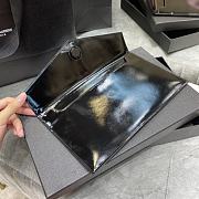 YSL UPTOWN POUCH IN SMOOTH LEATHER BLACK 565739 SIZE 27×16×2 CM - 2