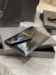 YSL UPTOWN POUCH IN SMOOTH LEATHER BLACK 565739 SIZE 27×16×2 CM - 5
