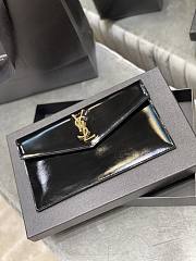 YSL UPTOWN POUCH IN SMOOTH LEATHER BLACK 565739 SIZE 27×16×2 CM - 6