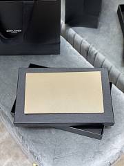 YSL UPTOWN POUCH IN SMOOTH LEATHER BEIGE 565739 SIZE 27×16×2 CM - 5