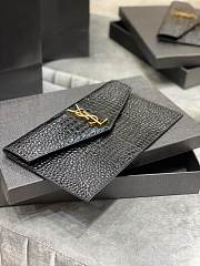 YSL UPTOWN POUCH IN CROCODILE LEATHER BLACK 565739 SIZE 27×16×2 CM - 6