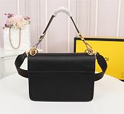 FENDI KAN I F BLACK 8BT284 SIZE 25 x 18 x 10.5 CM - 2