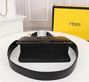 FENDI KAN I F BLACK 8BT284 SIZE 25 x 18 x 10.5 CM - 4