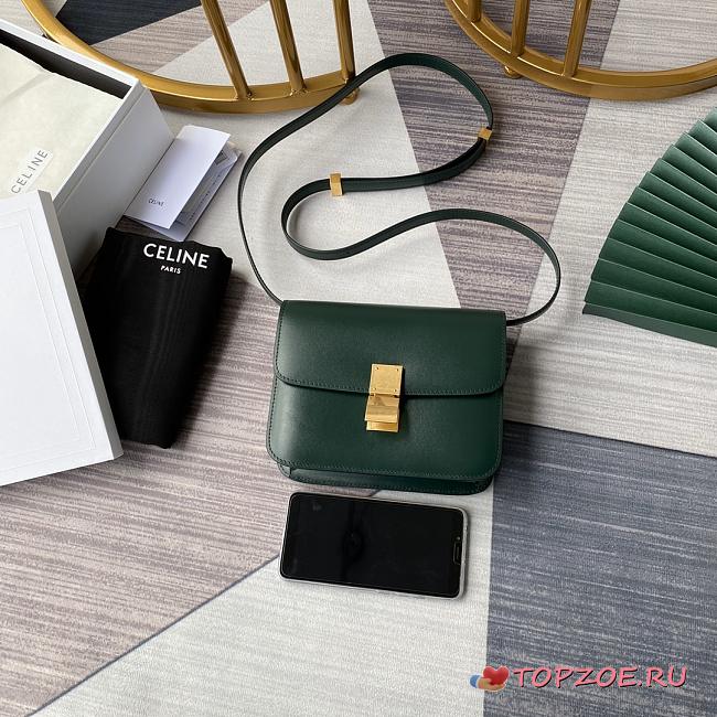CELINE TEEN CLASSIC BAG IN BOX AMAZON 192523 SIZE 18x15x6 CM - 1
