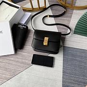 CELINE TEEN CLASSIC BAG IN BOX BLACK 192523 SIZE 18x15x6 CM - 1