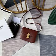CELINE TEEN CLASSIC BAG IN BOX BORDEAUX 192523 SIZE 18x15x6 CM - 1