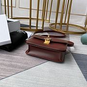 CELINE TEEN CLASSIC BAG IN BOX BORDEAUX 192523 SIZE 18x15x6 CM - 6
