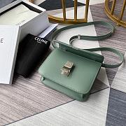 CELINE TEEN CLASSIC BAG IN BOX LIGHT GREEN 192523 SIZE 18x15x6 CM - 6