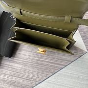 CELINE TEEN CLASSIC BAG IN BOX MATCHA GREEN 192523 SIZE 18x15x6 CM - 3