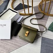 CELINE TEEN CLASSIC BAG IN BOX MATCHA GREEN 192523 SIZE 18x15x6 CM - 2