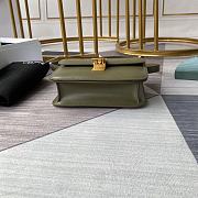 CELINE TEEN CLASSIC BAG IN BOX MATCHA GREEN 192523 SIZE 18x15x6 CM - 4
