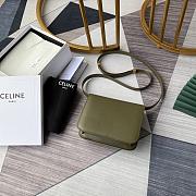 CELINE TEEN CLASSIC BAG IN BOX MATCHA GREEN 192523 SIZE 18x15x6 CM - 5