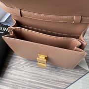 CELINE TEEN CLASSIC BAG IN BOX PINK BEIGE 192523 SIZE 18x15x6 CM - 6
