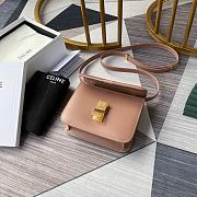 CELINE TEEN CLASSIC BAG IN BOX PINK BEIGE 192523 SIZE 18x15x6 CM - 4