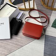 CELINE TEEN CLASSIC BAG IN BOX RED 192523 SIZE 18x15x6 CM - 4