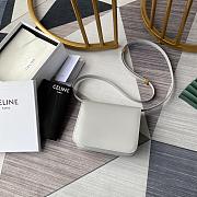 CELINE TEEN CLASSIC BAG IN BOX WHITE 192523 SIZE 18x15x6 CM - 6
