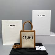 CELINE MINI VERTICAL CABAS CELINE IN TEXTILE 193302 SIZE 20x17x6 CM - 1