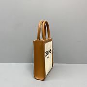 CELINE MINI VERTICAL CABAS CELINE IN TEXTILE 193302 SIZE 20x17x6 CM - 6