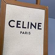 CELINE MINI VERTICAL CABAS CELINE IN TEXTILE 193302 SIZE 20x17x6 CM - 3