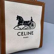 CELINE MINI VERTICAL CABAS CELINEWITH SULKY PRINT 193302 SIZE 20x17x6 CM - 6