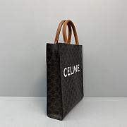 CELINE SMALL CABAS VERTICAL IN TRIOMPHE CANVAS 191542 SIZE 28.5x33x8 CM  - 2