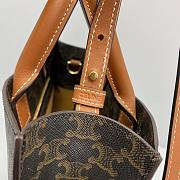 CELINE SMALL CABAS VERTICAL IN TRIOMPHE CANVAS 191542 SIZE 28.5x33x8 CM  - 4