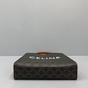 CELINE SMALL CABAS VERTICAL IN TRIOMPHE CANVAS 191542 SIZE 28.5x33x8 CM  - 3