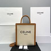 CELINE SMALL VERTICAL CABAS CELINE IN TEXTILE 192082 SIZE 33x29x8 CM - 1