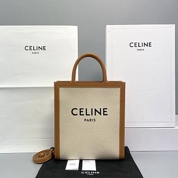 CELINE SMALL VERTICAL CABAS CELINE IN TEXTILE 192082 SIZE 33x29x8 CM
