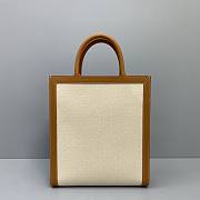 CELINE SMALL VERTICAL CABAS CELINE IN TEXTILE 192082 SIZE 33x29x8 CM - 6