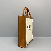 CELINE SMALL VERTICAL CABAS CELINE IN TEXTILE 192082 SIZE 33x29x8 CM - 3