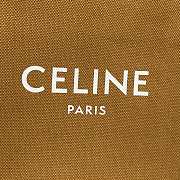 CELINE SMALL VERTICAL CABAS CELINE IN TEXTILE BROWN 192082 SIZE 33x29x8 CM - 3