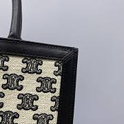 CELINE SMALL CABAS VERTICAL WITH TRIOMPHE EMBROIDERY 194352 SIZE 33x29x8 CM - 5