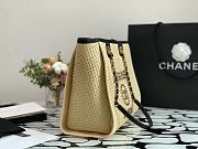CHANEL CANVAS DEAUVILLE TOTE BEIGE A66941 SIZE 33 CM - 2