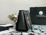 CHANEL CANVAS DEAUVILLE TOTE BLACK A66941 SIZE 33 CM - 6
