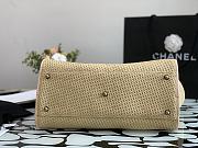 CHANEL CANVAS LARGE DEAUVILLE TOTE BEIGE A66942 SIZE 38 CM - 6